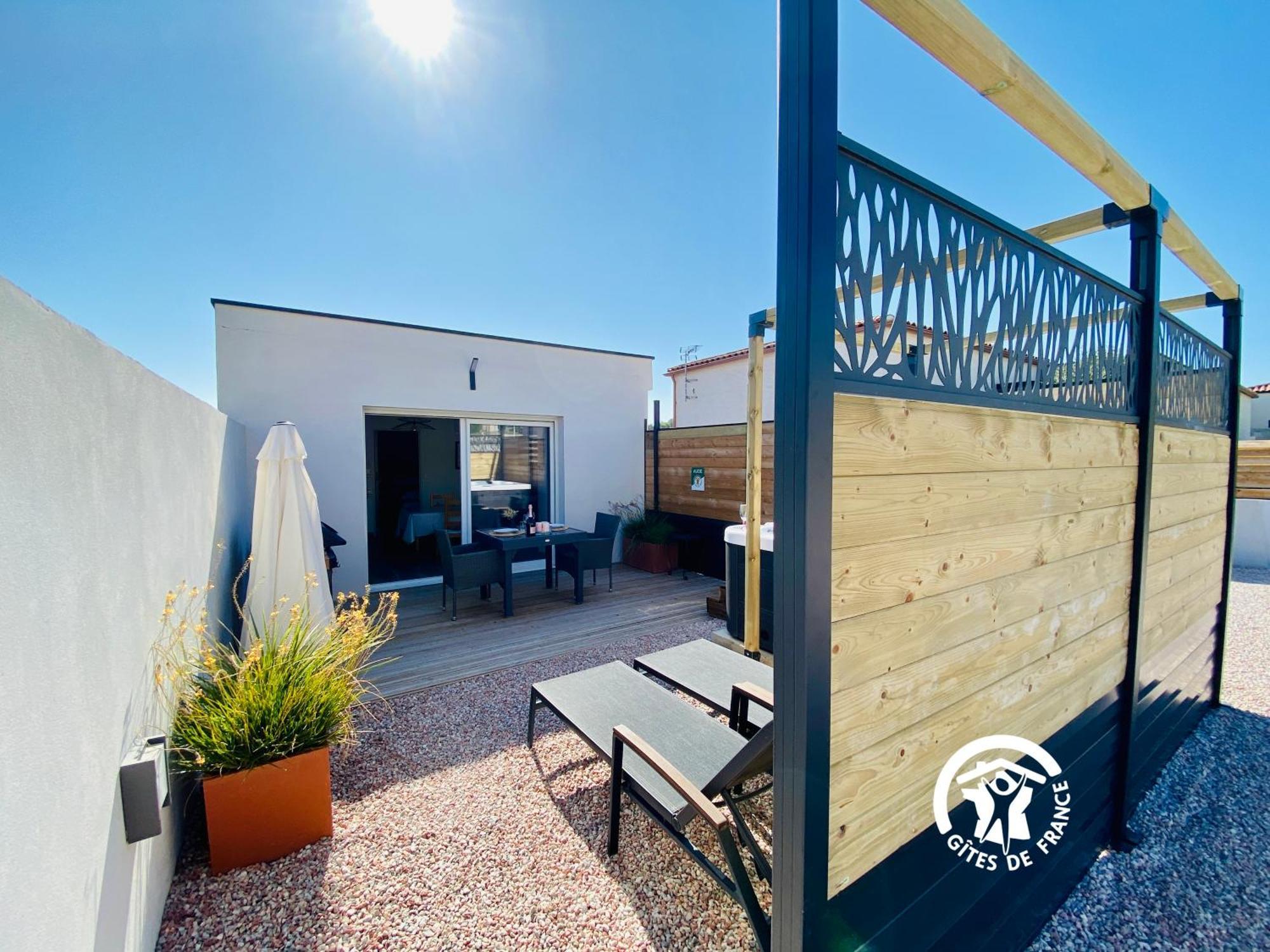 & Le Villemachois - 4 Etoiles - Jacuzzi Couvert - Calme Et Independant - Clim - Parking - 5 Min Carcassonne *